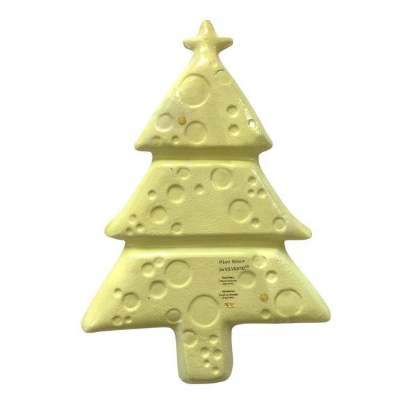 Lori Siebert for Silvestri Hand Blown Glass Christmas Tree Divided Platter - Picture 2 of 11